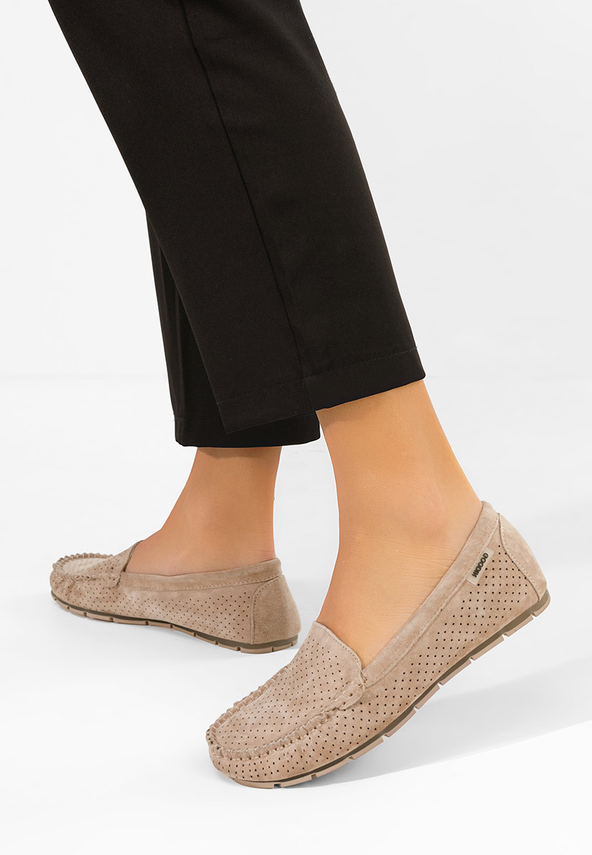 Mocassini donna pelle Sareia V2 beige