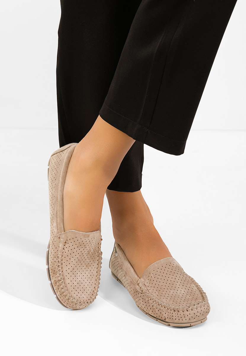 Mocassini donna pelle Sareia V2 beige