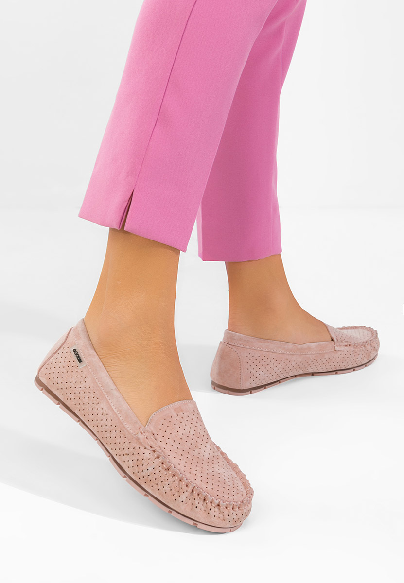 Mocassini donna pelle Sareia rosa