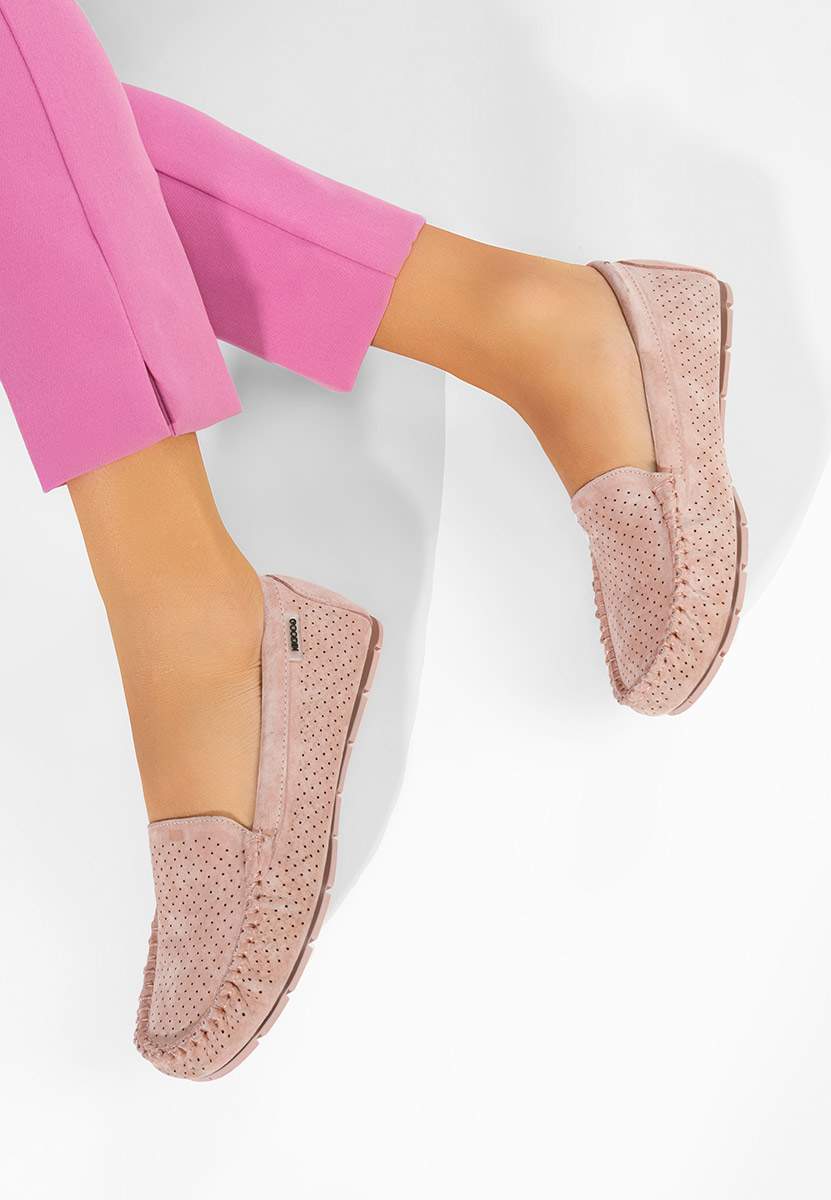 Mocassini donna pelle Sareia rosa