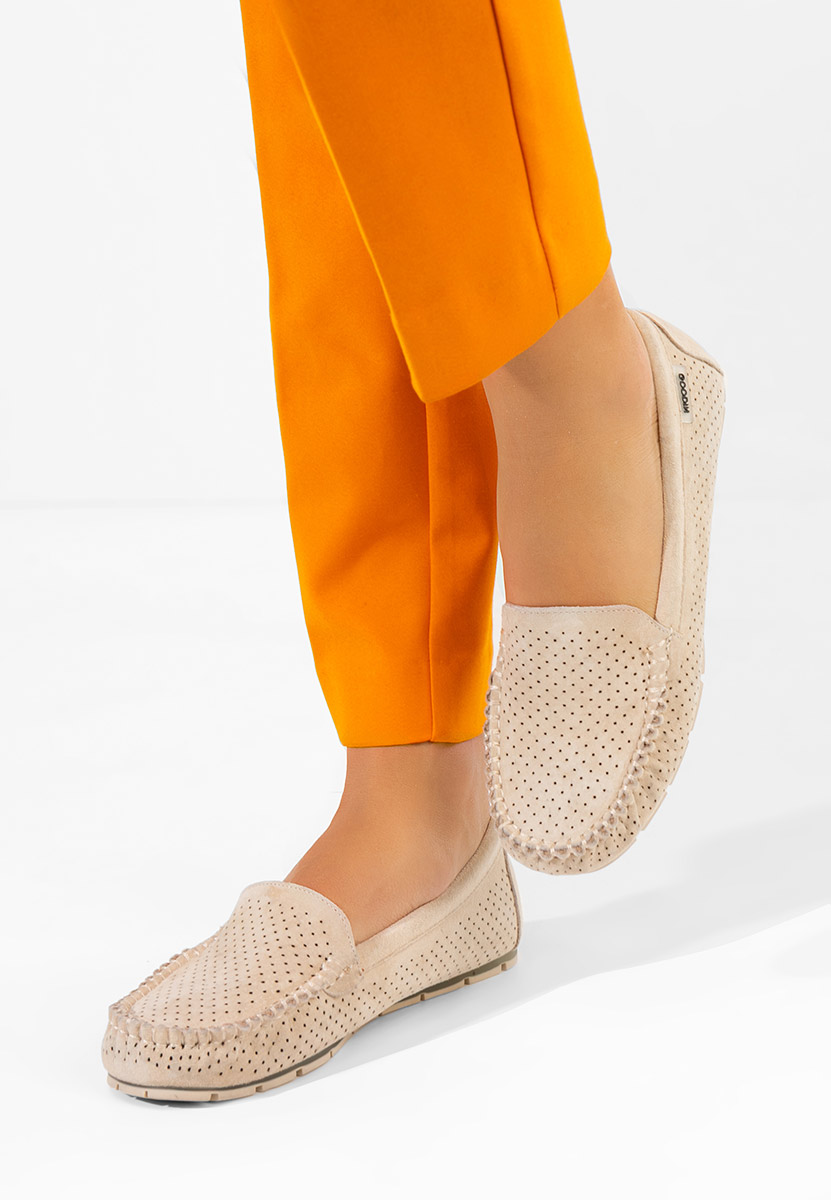 Mocassini donna pelle Sareia beige
