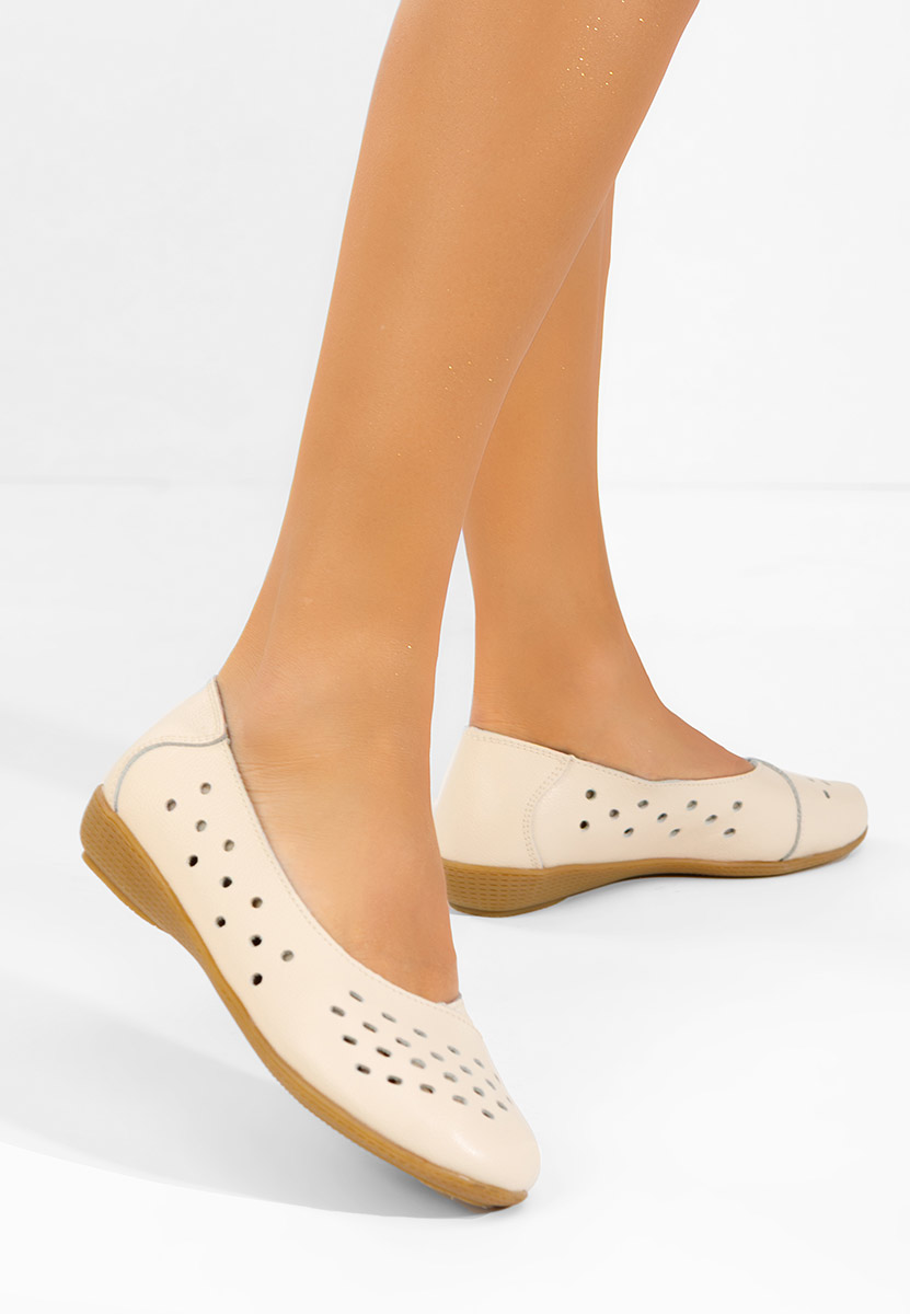 Ballerine pelle Andeia beige