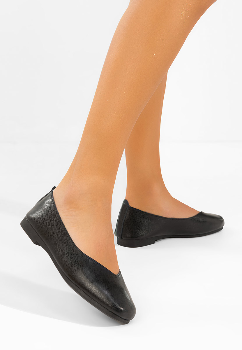 Ballerine pelle Gabiela nero