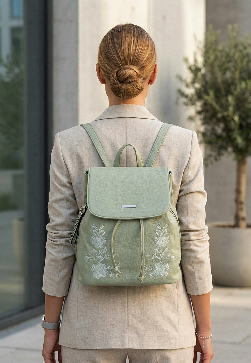 Zaino da donna Silvia Rosa 5700 verde