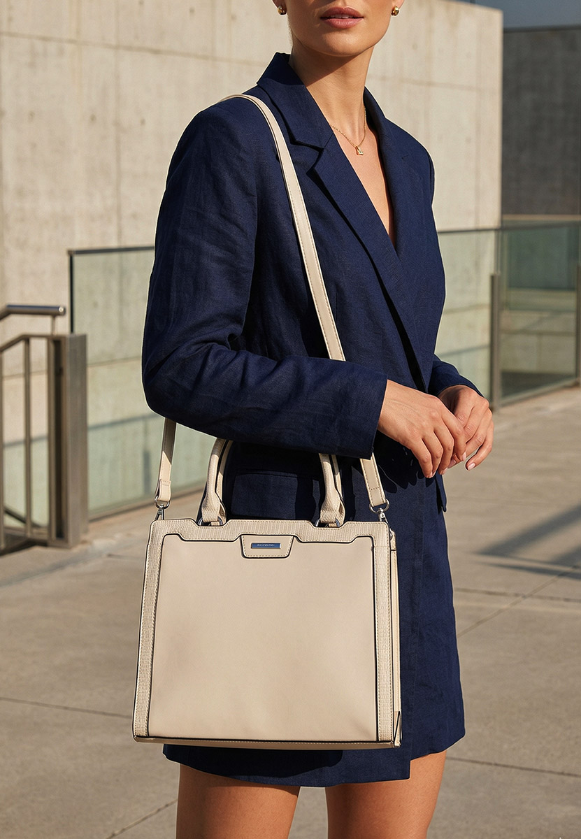 Borsa a mano Silvia Rosa 8174 bianca