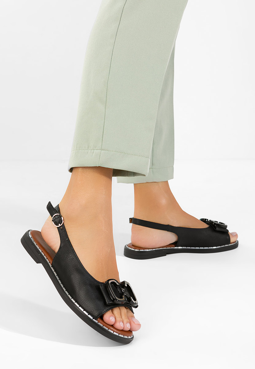 Sandali bassi eleganti Nabasha nero