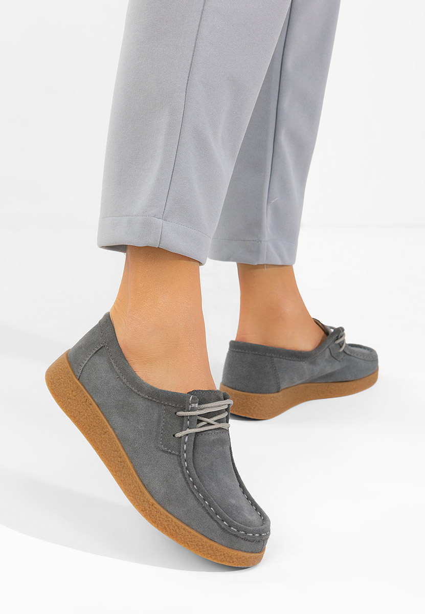 Mocassini da donna Afinia V2 grigio