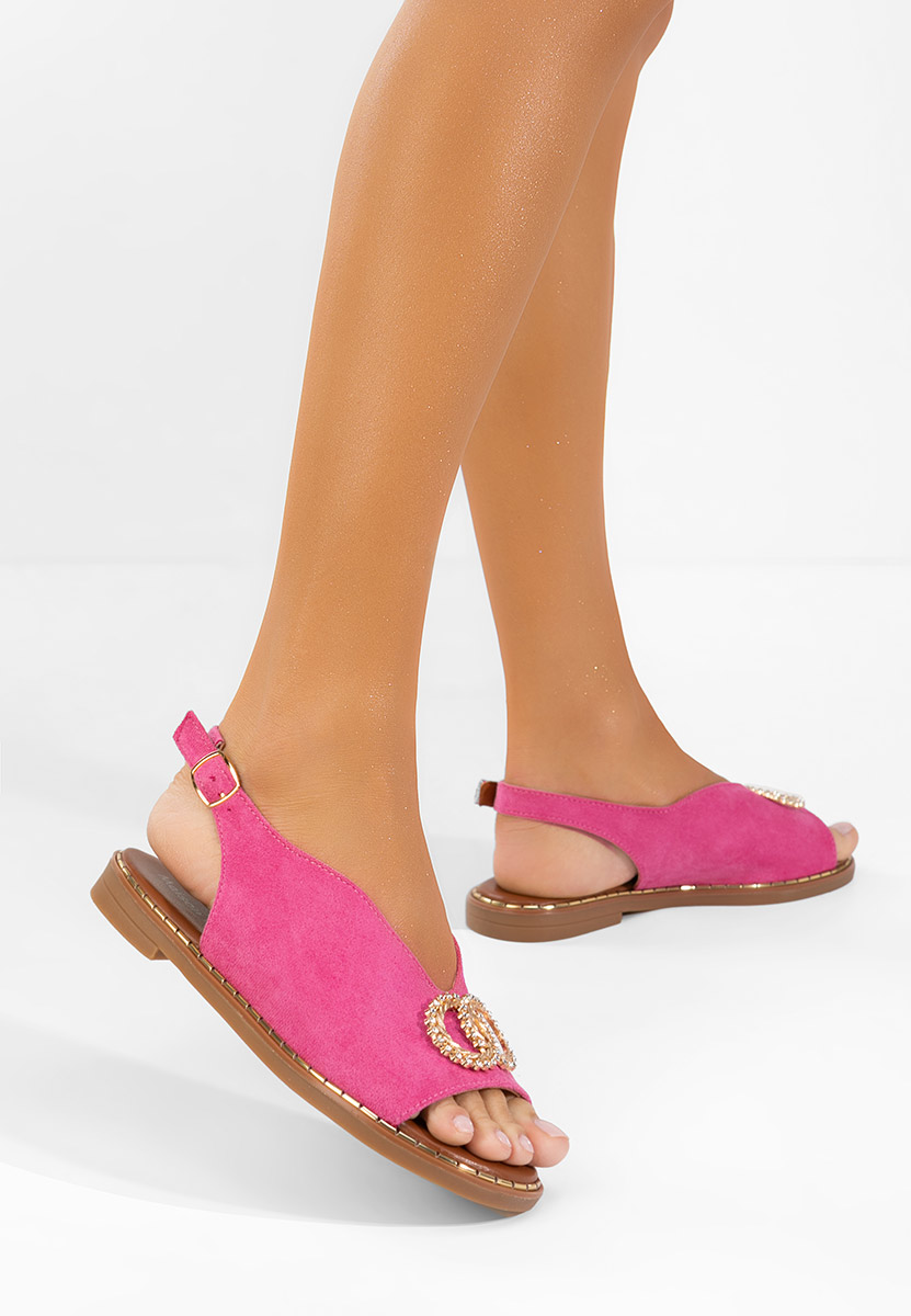 Sandali bassi eleganti Olivera rosa