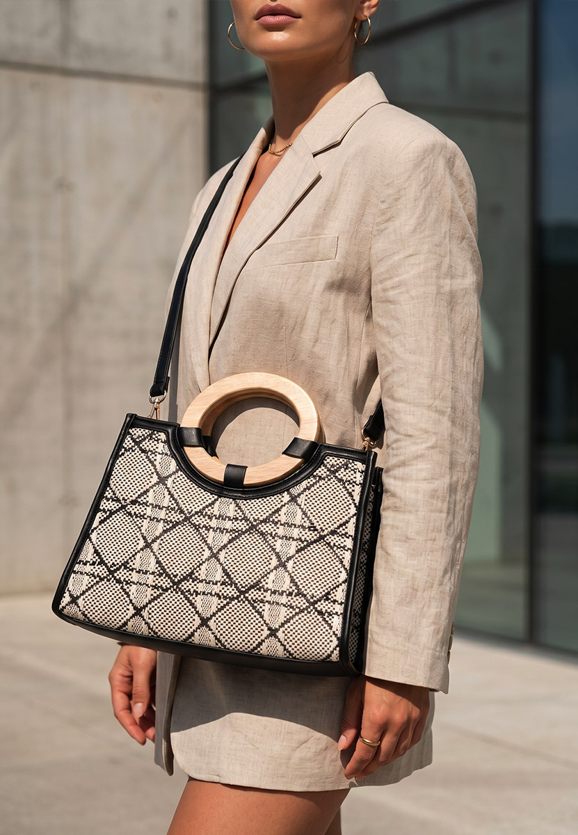 Borsa a mano Margaretta nera