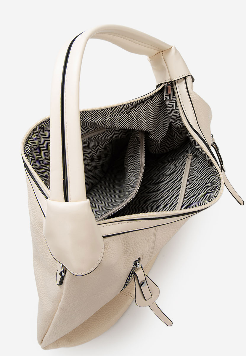 Borsa a mano Aikena V2 bianca