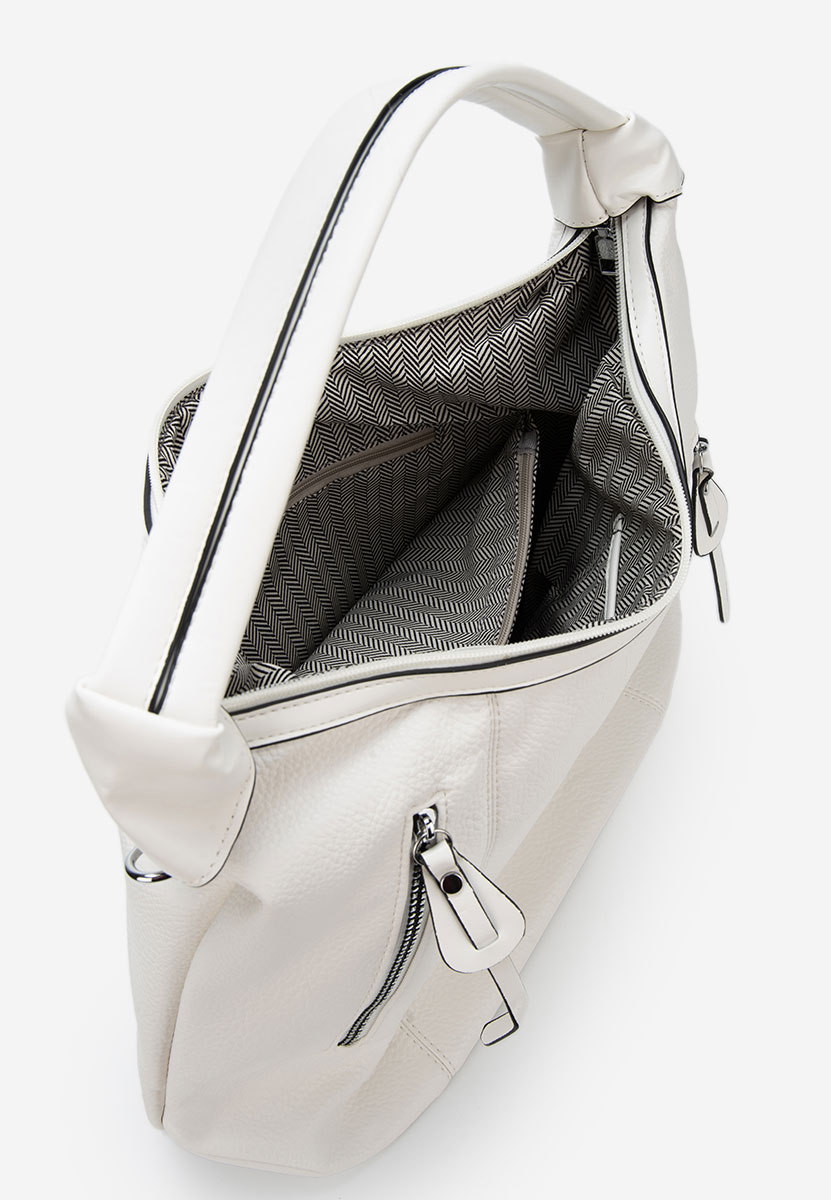 Borsa a mano Aikena bianca