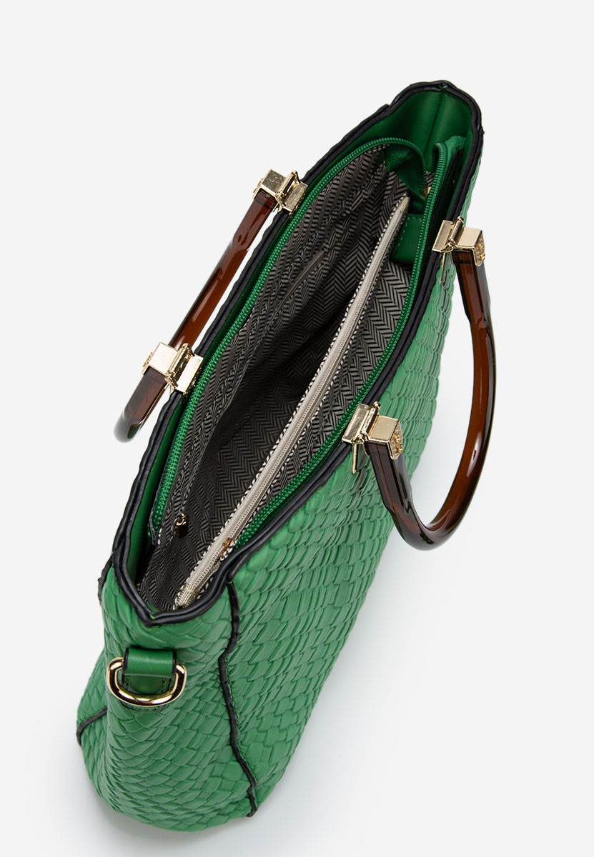 Borsa a mano Louisana verde