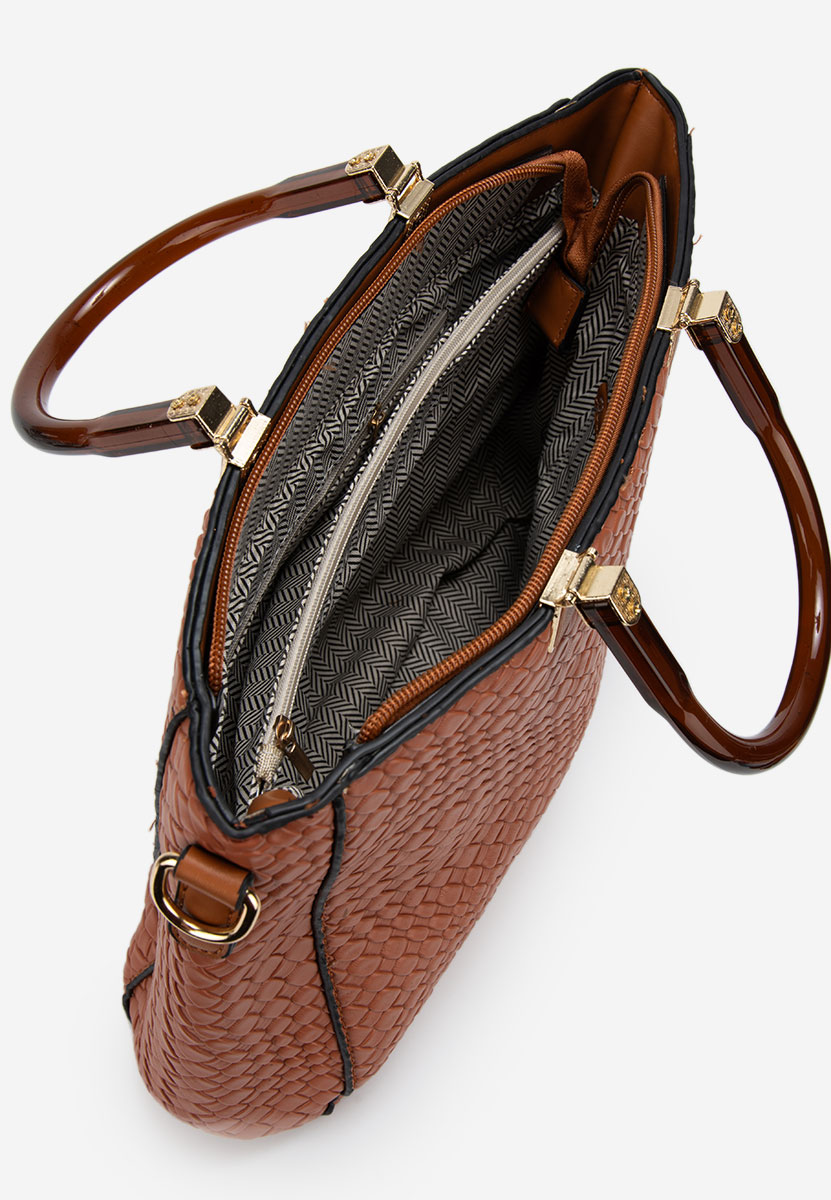 Borsa a mano Louisana marrone