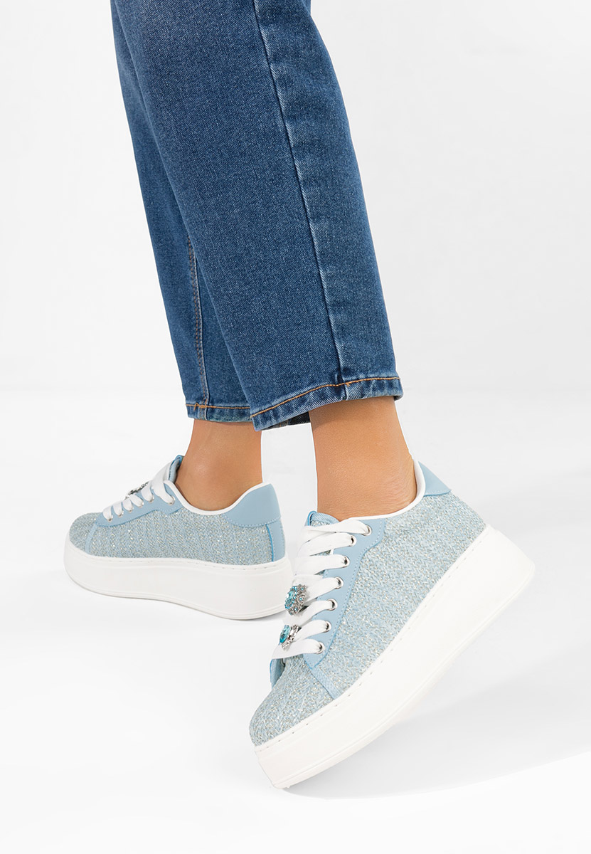 Sneakers con plateau Havania blu