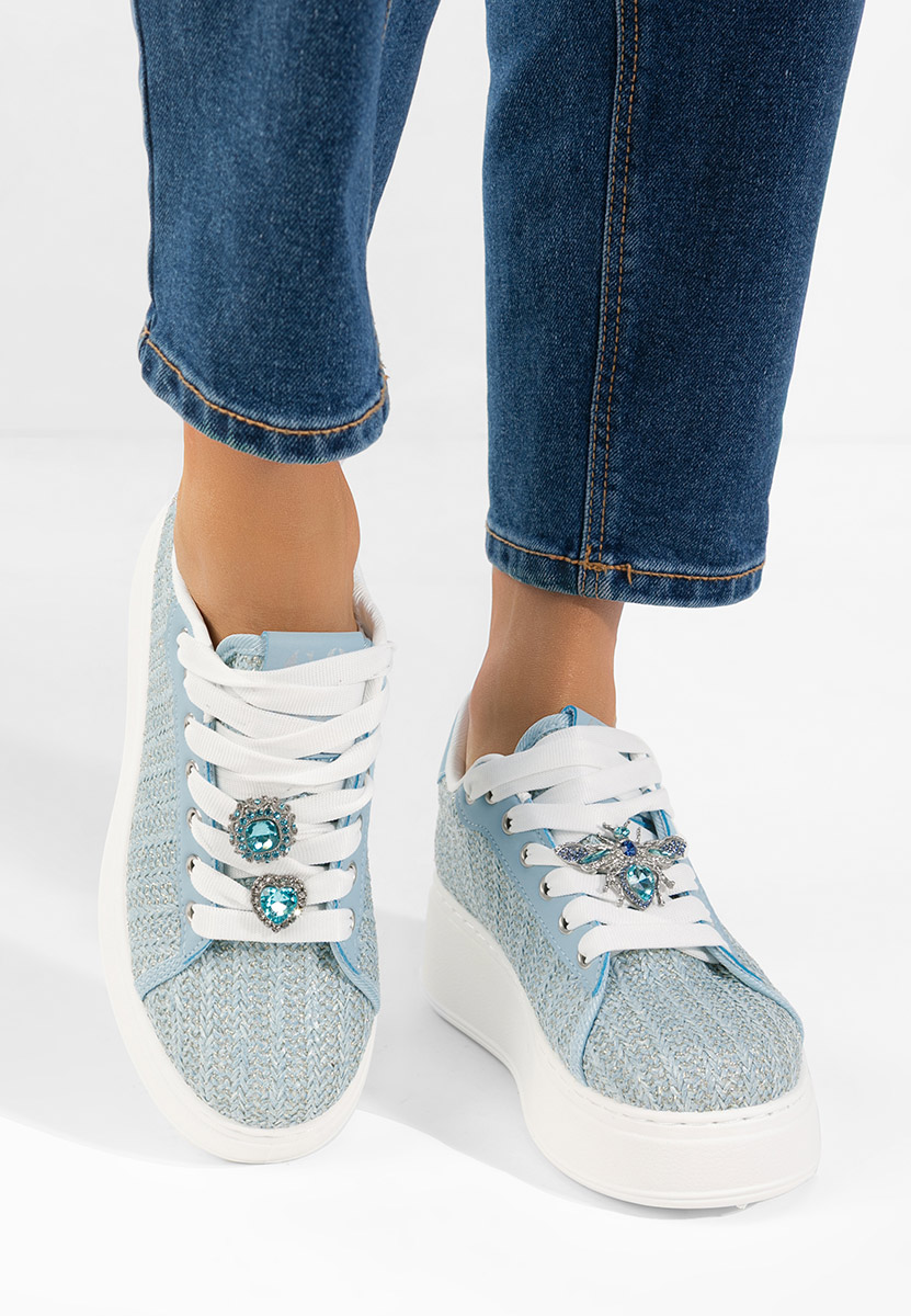 Sneakers con plateau Havania blu