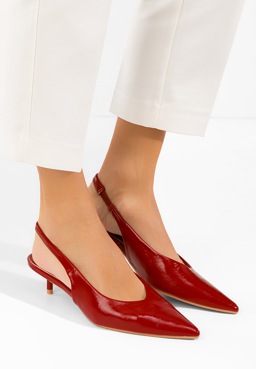 Décolleté Slingback Nirvania rosso