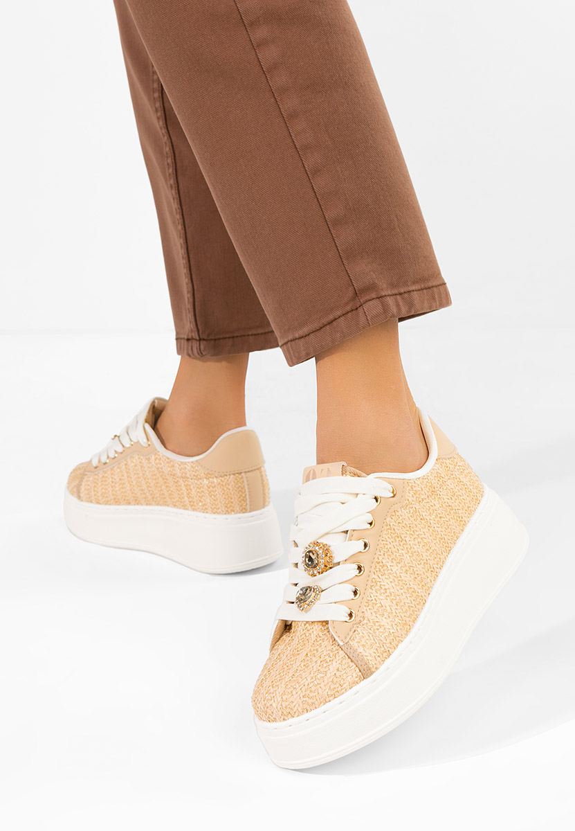 Sneakers con plateau Havania V2 beige