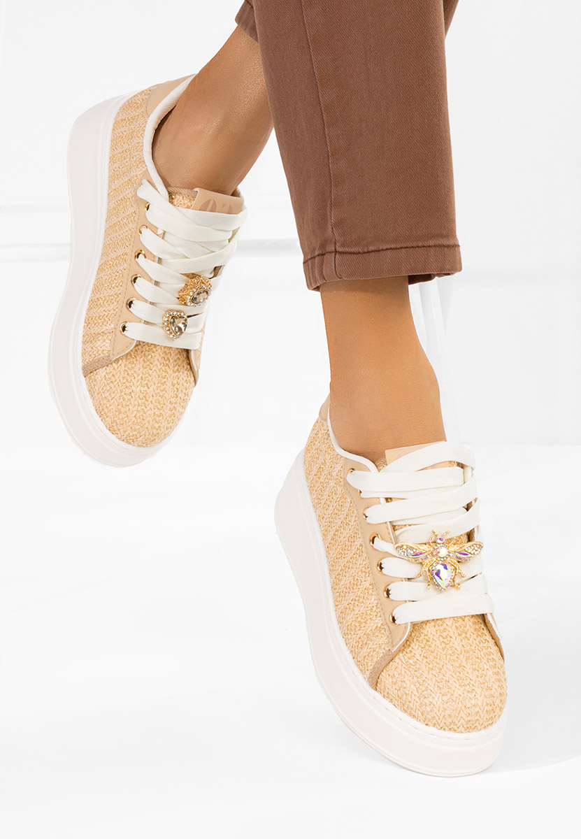 Sneakers con plateau Havania V2 beige