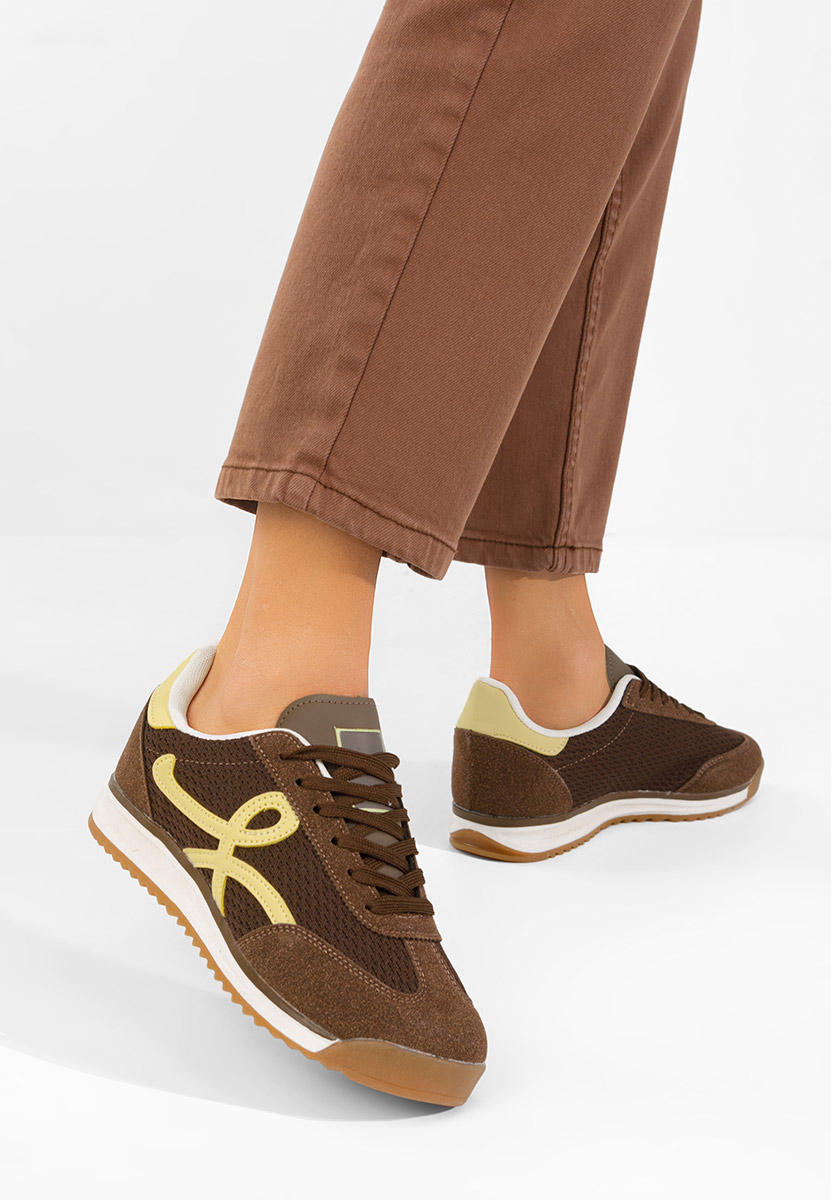 Sneakers donna Ferrelia marrone