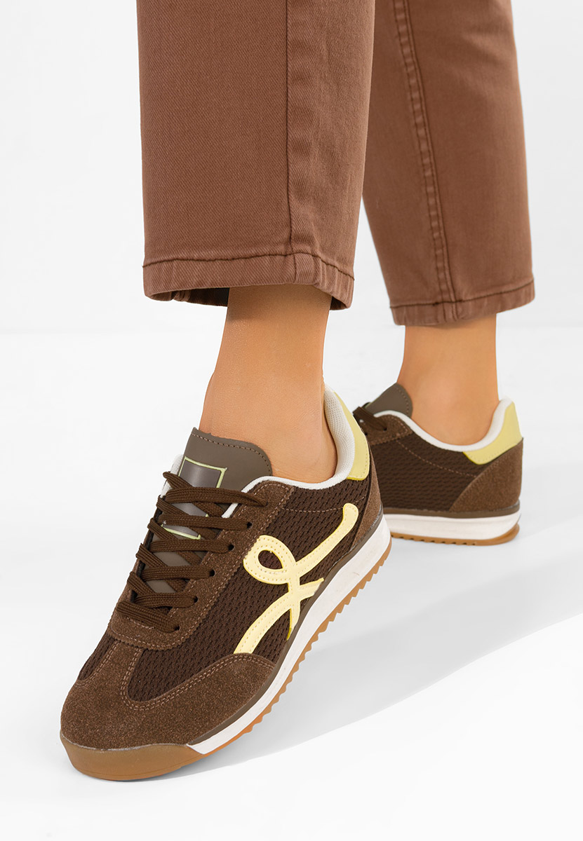 Sneakers donna Ferrelia marrone