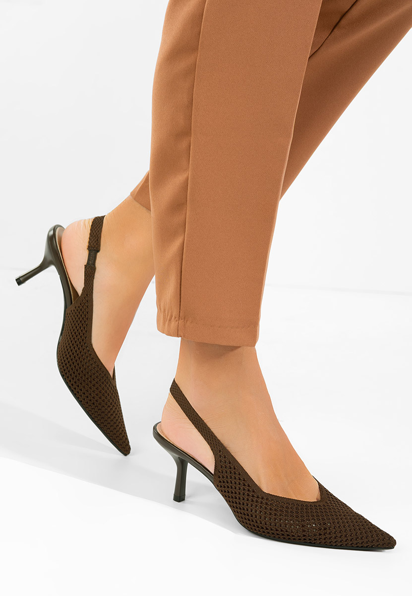 Décolleté Slingback Maldivia marrone