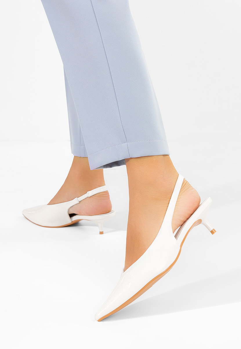 Décolleté Slingback Nirvania bianchi