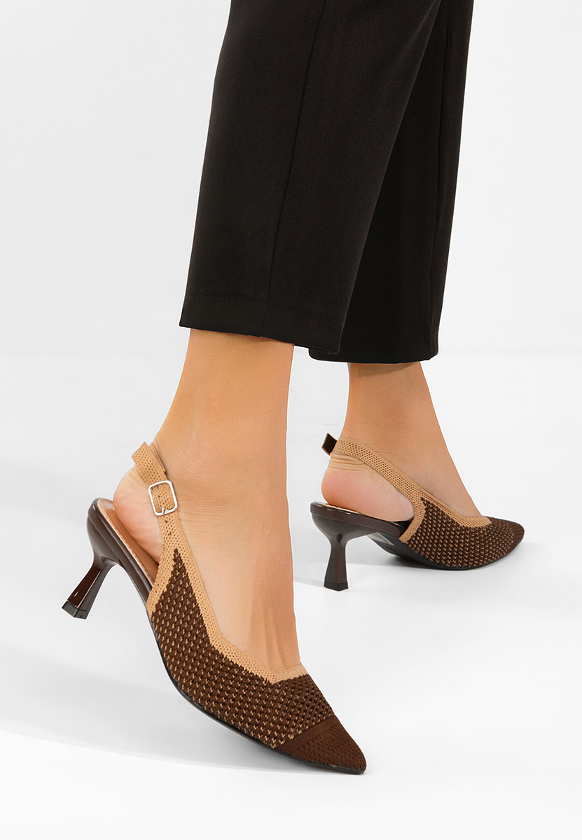 Décolleté Slingback Rabiella marrone