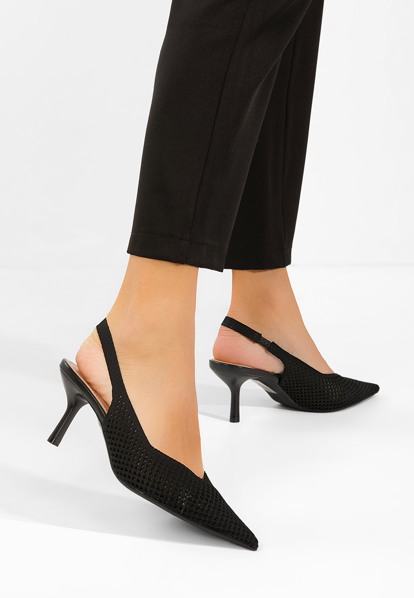 Décolleté Slingback Maldivia nero