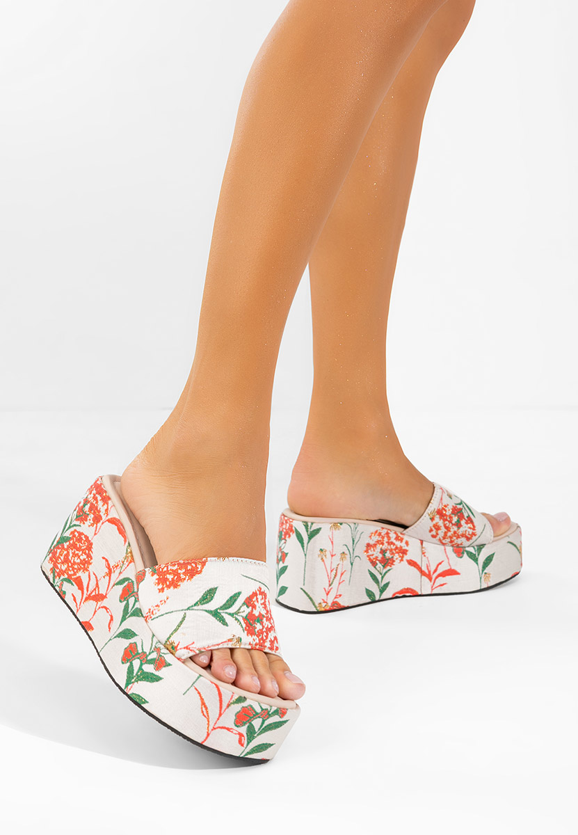 Ciabatte platform Anhela beige
