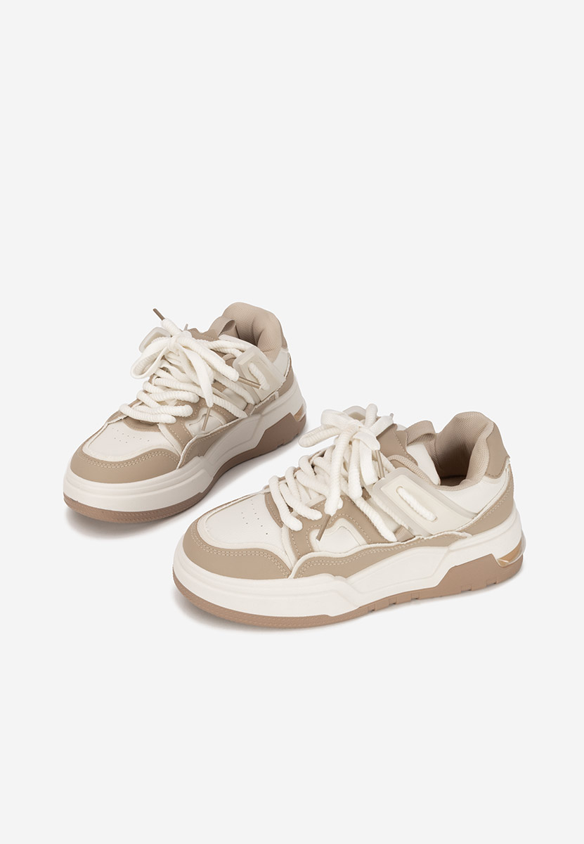 Sneakers con plateau Cinzela cachi