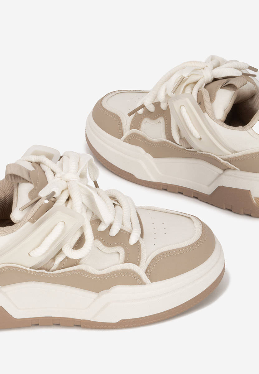 Sneakers con plateau Cinzela cachi