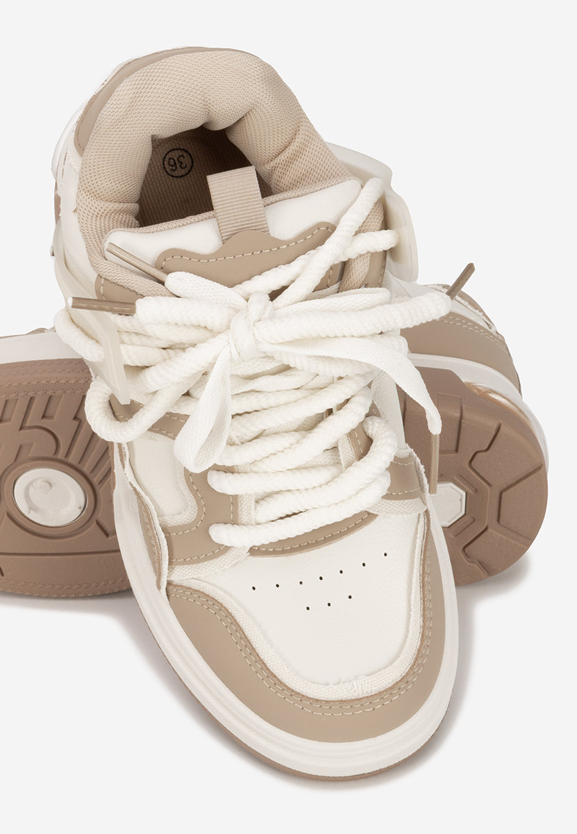 Sneakers con plateau Cinzela cachi