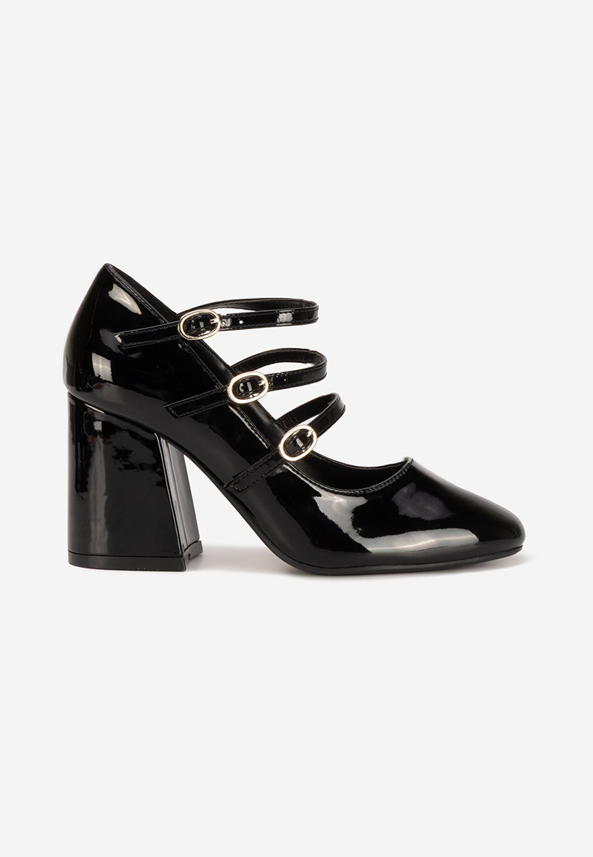 Décolleté in vernice Genina nero