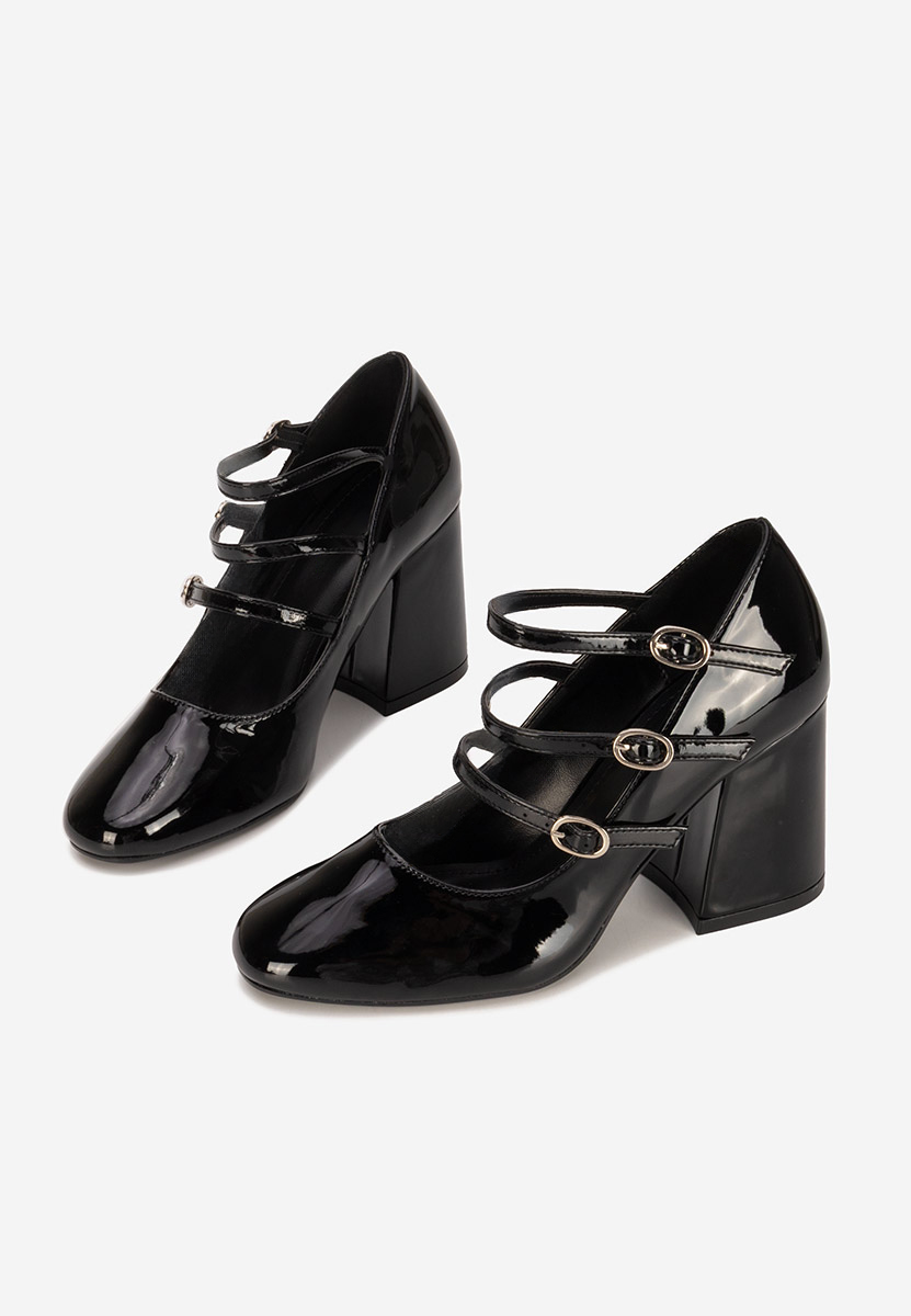 Décolleté in vernice Genina nero