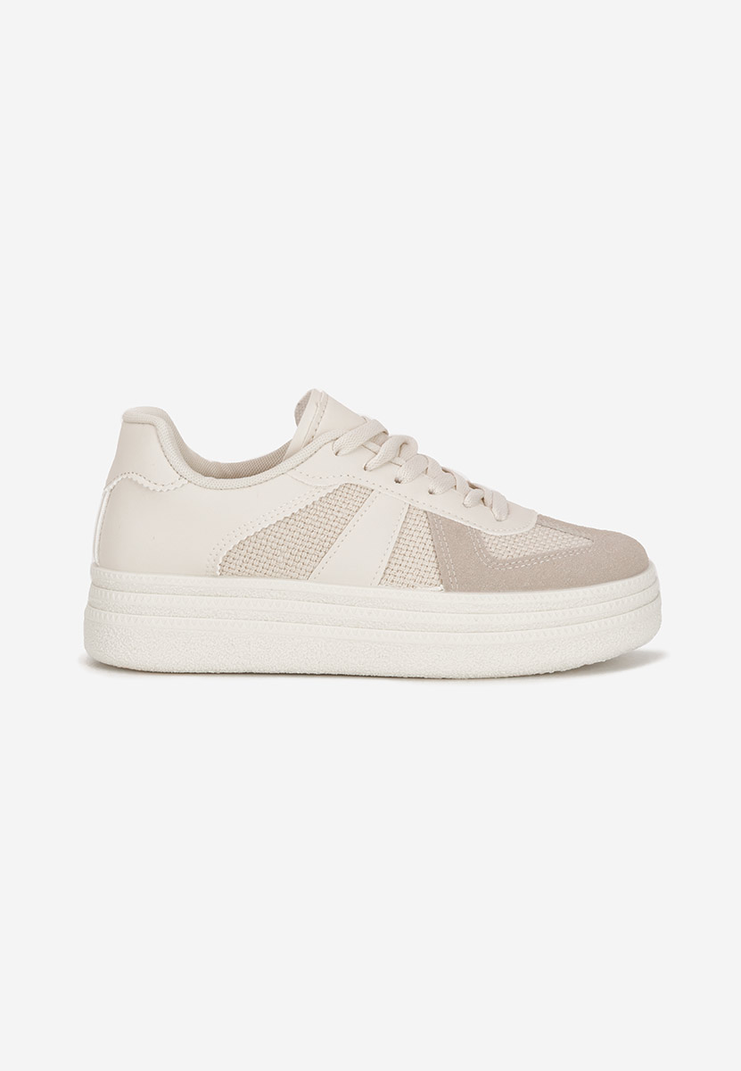 Sneakers con plateau Serinia beige