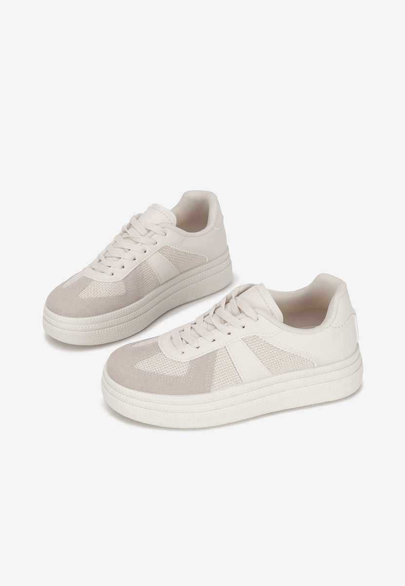 Sneakers con plateau Serinia beige
