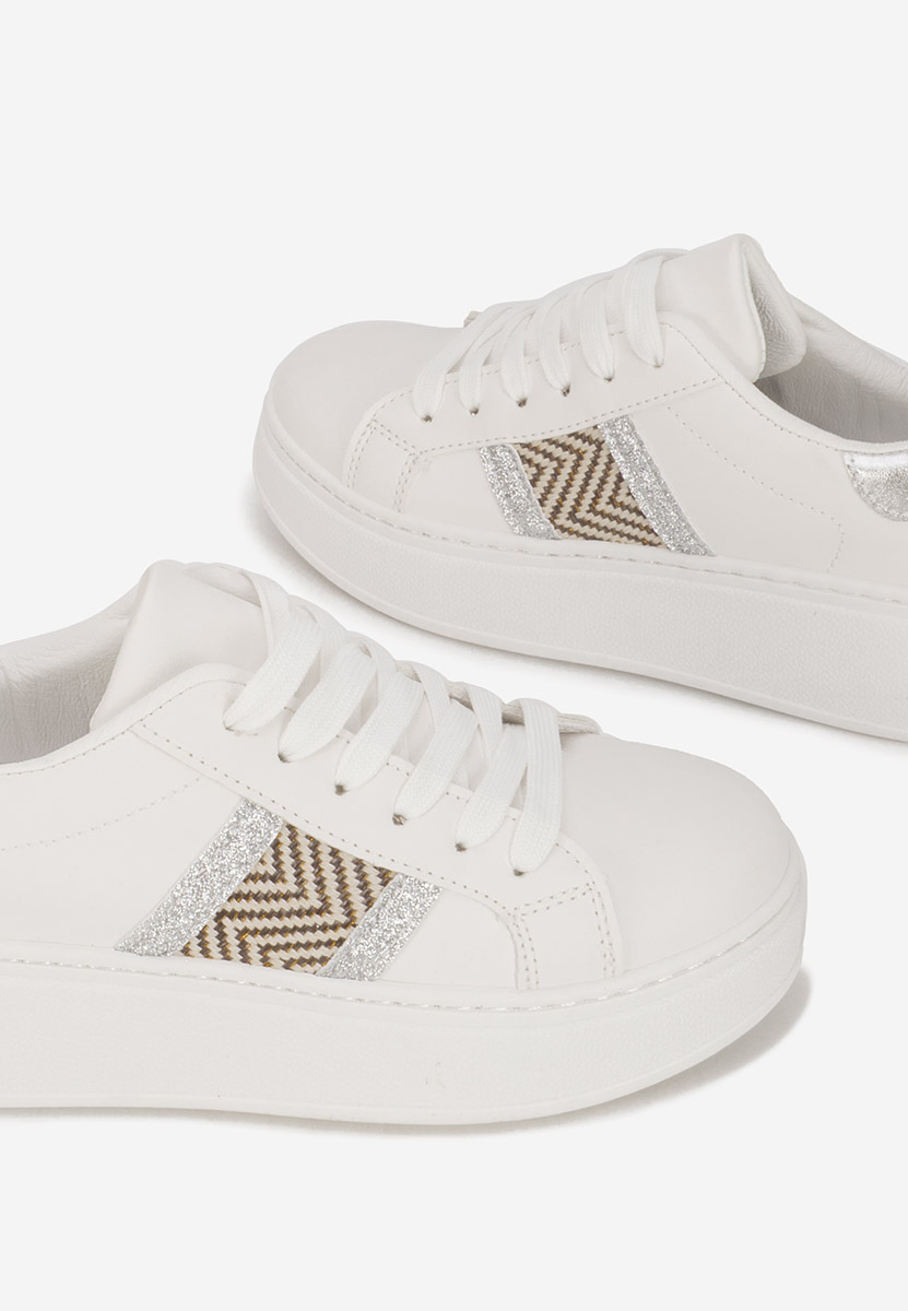 Sneakers con plateau Atenia V3 bianchi
