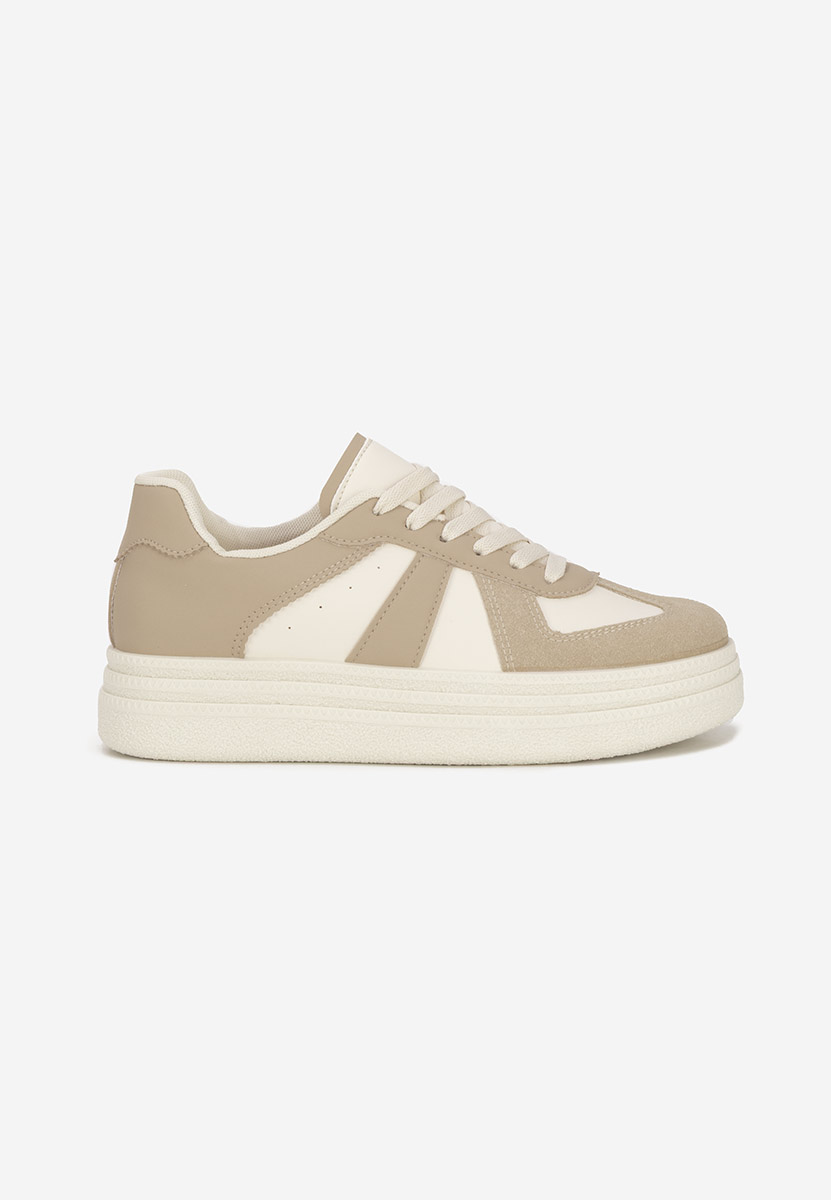 Sneakers con plateau Serinia cachi
