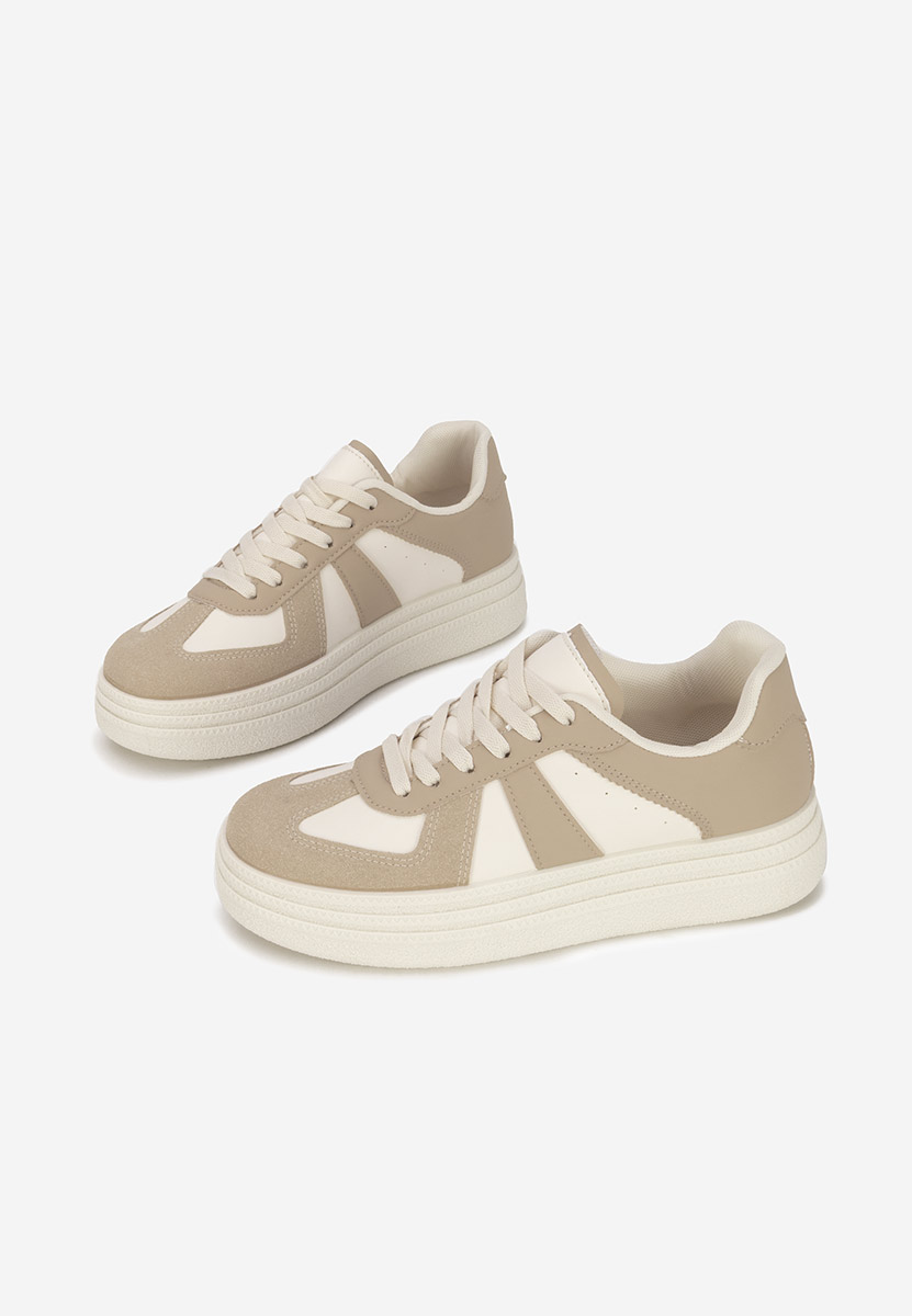 Sneakers con plateau Serinia cachi