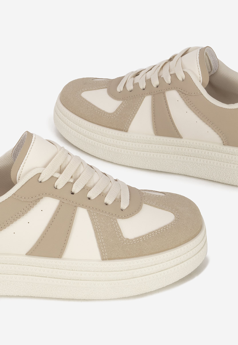 Sneakers con plateau Serinia cachi