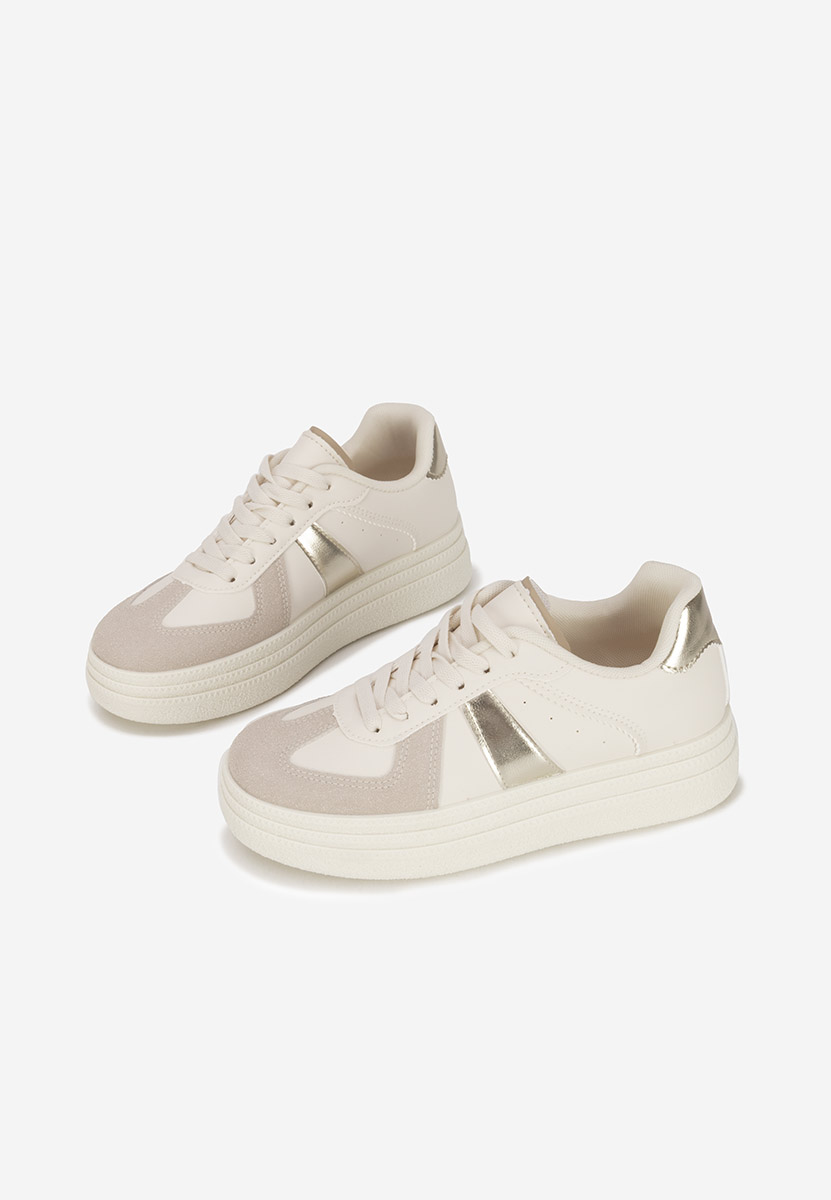 Sneakers con plateau Serinia oro