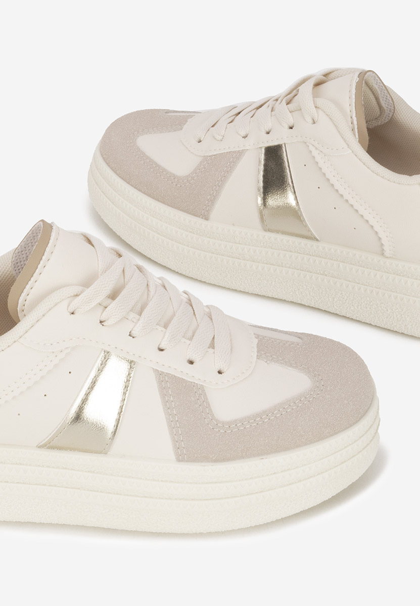 Sneakers con plateau Serinia oro