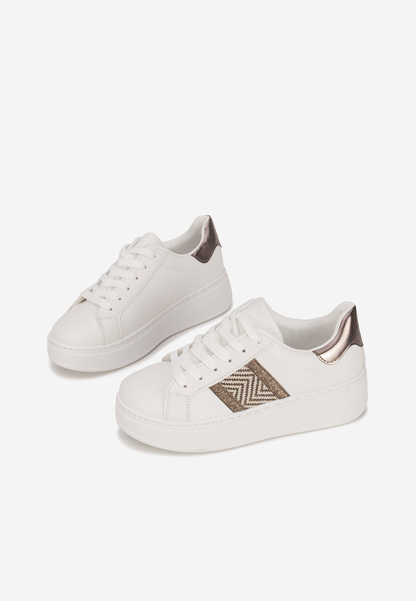 Sneakers con plateau Atenia bianchi