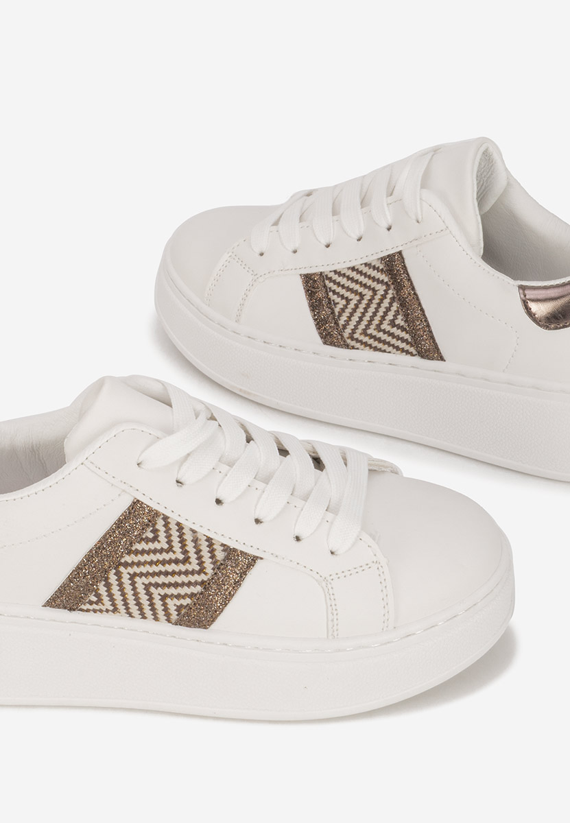 Sneakers con plateau Atenia bianchi