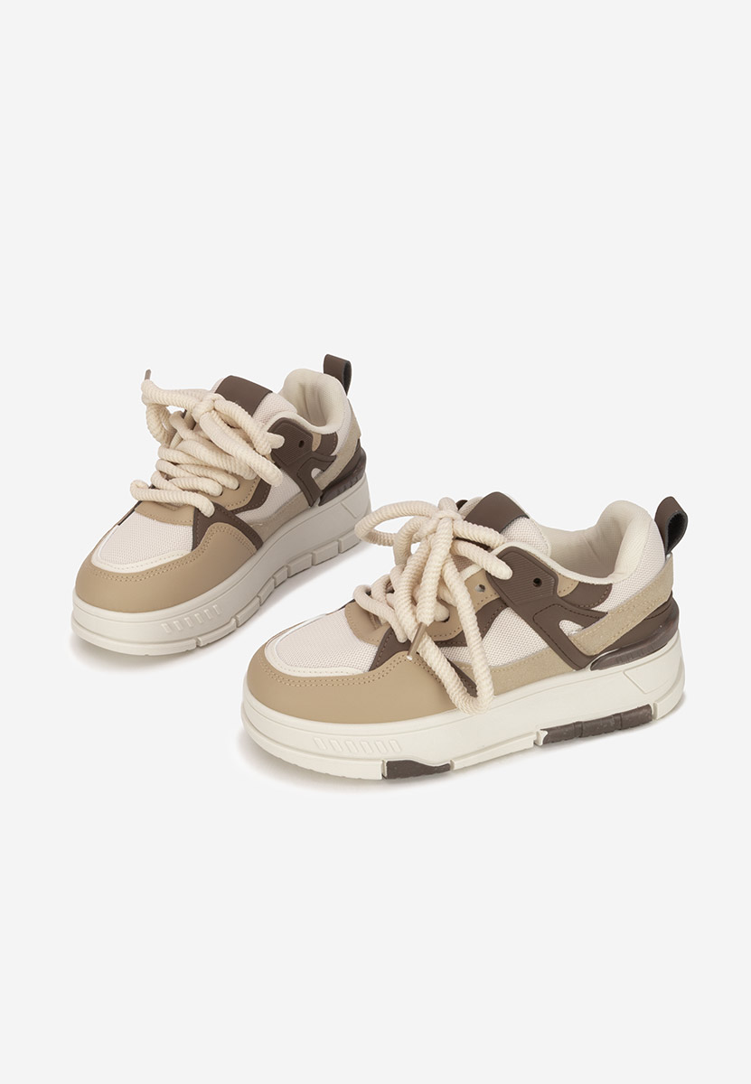 Sneakers con plateau Rosallia cachi