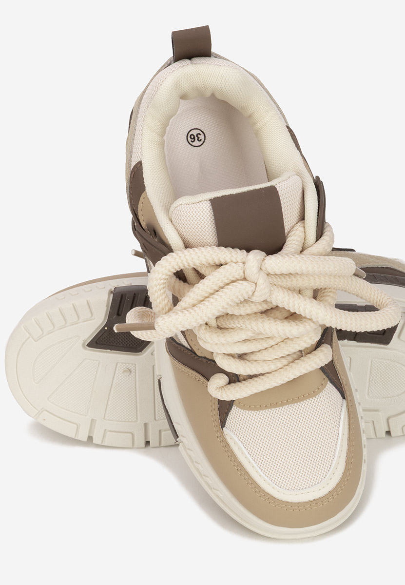 Sneakers con plateau Rosallia cachi