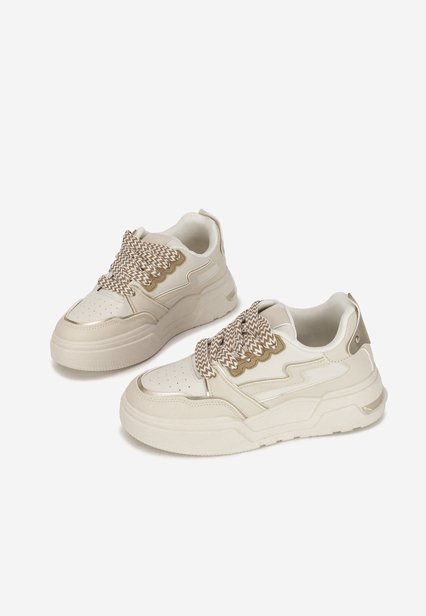 Sneakers con plateau Atanasia beige