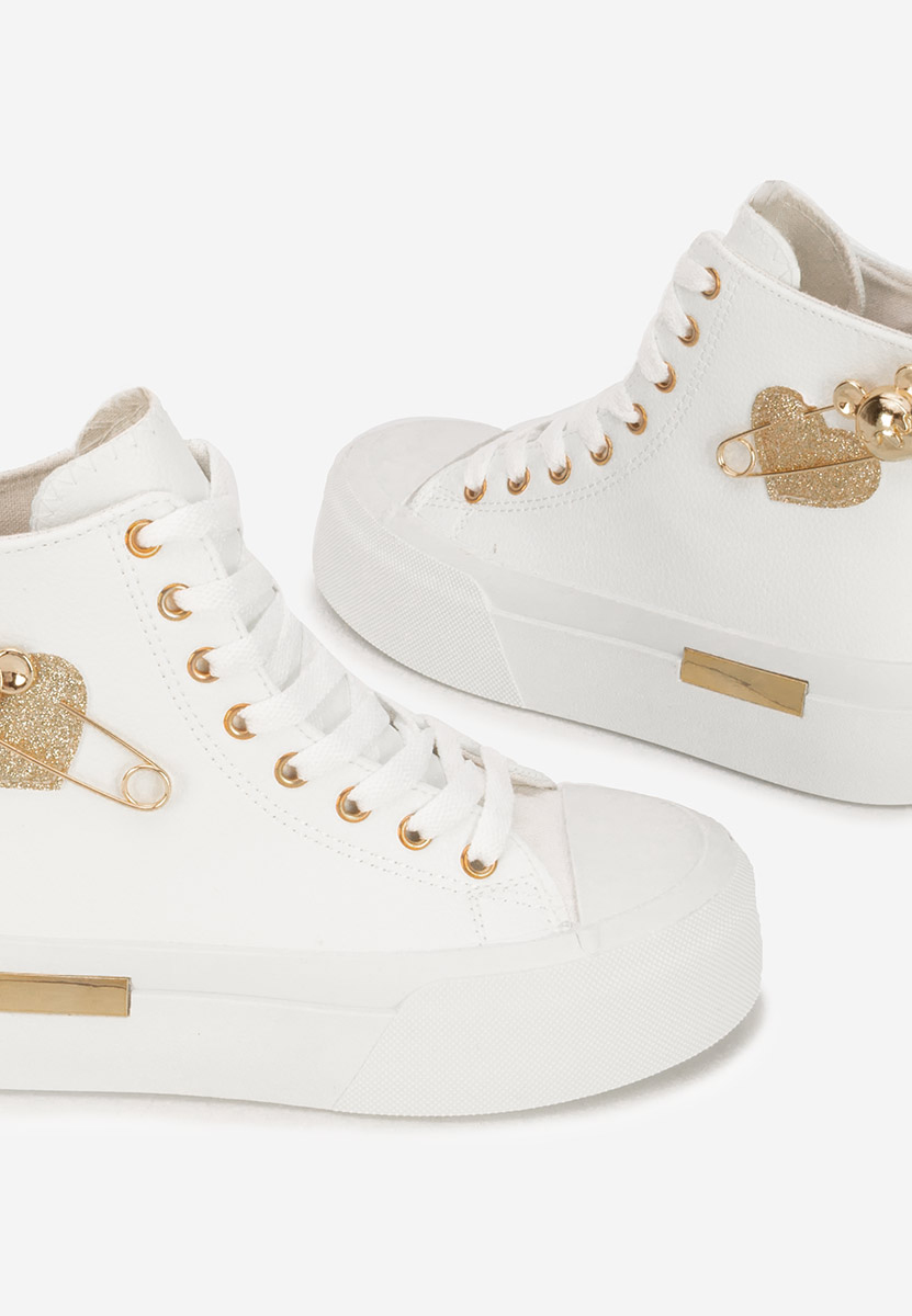 Scarpe da ginnastica High-Top Irlanda bianchi