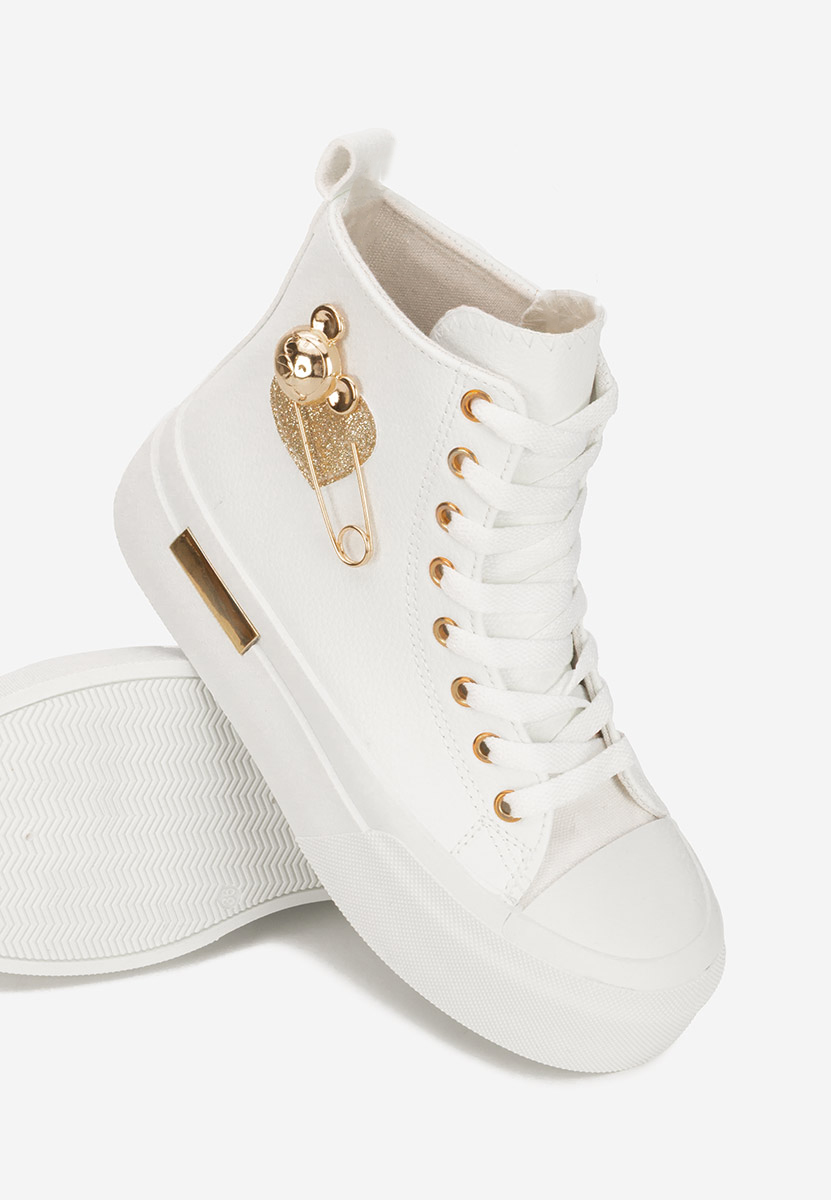 Scarpe da ginnastica High-Top Irlanda bianchi