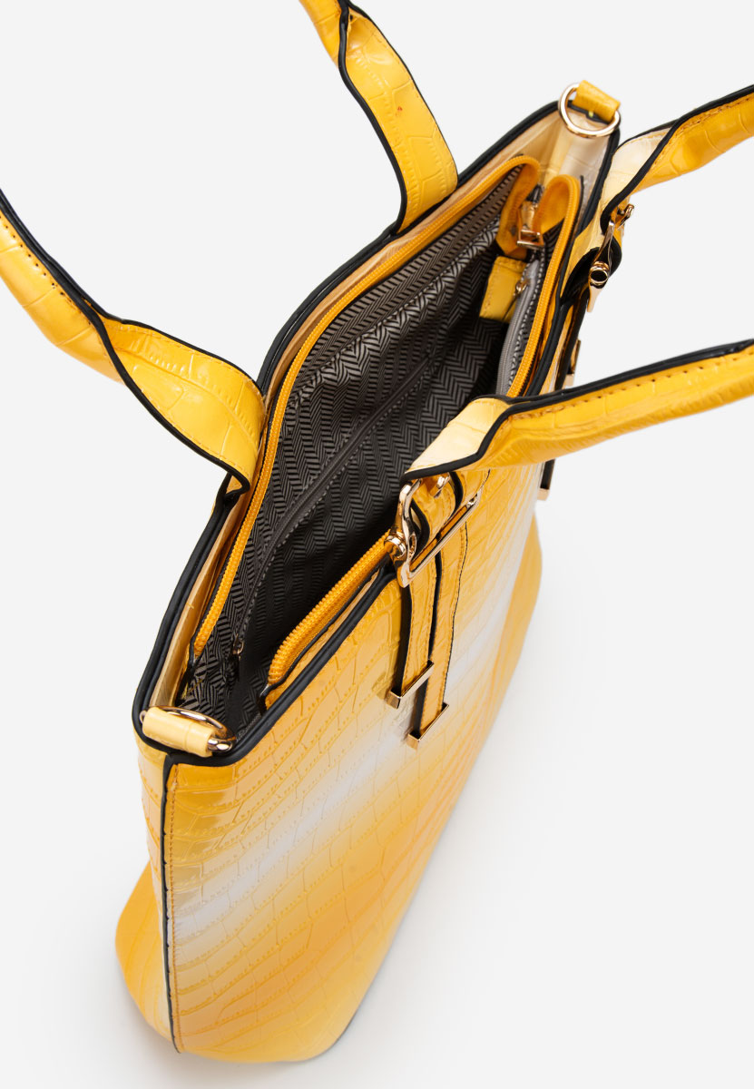 Borsa a mano Fenda gialla